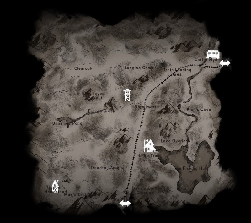 map of the long dark